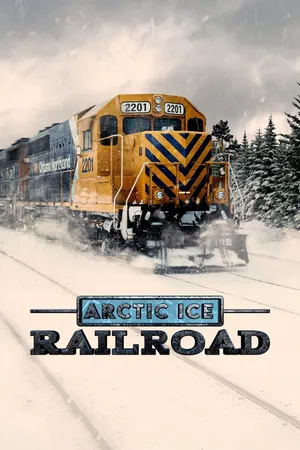 Arctic Ice Railroad Poster