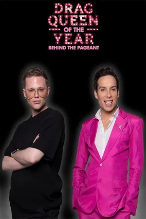 Behind The Drag Queen of the Year Pageant Competition Award Contest Competition Poster